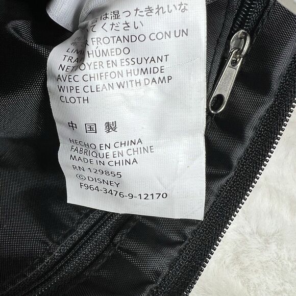 Disneyland 2012 Embroidered Mickey Fanny Pack Waist Bag Multi Pockets Black - Picture 10 of 12